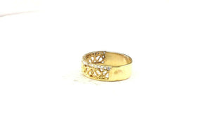 22k Ring Solid Gold ELEGANT Charm Ladies Band SIZE 8 "RESIZABLE" r2541mon - Royal Dubai Jewellers