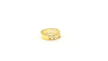 22k Ring Solid Gold ELEGANT Charm Classic Ladies Star Band "RESIZABLE" r2074mon - Royal Dubai Jewellers