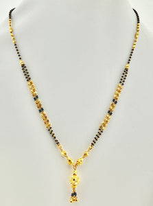 22K Solid Gold Two Tone Mangalsutra C4610 - Royal Dubai Jewellers