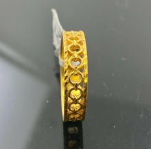 22k Ring Solid Gold ELEGANT Infinity Chain Ring Design Ladies Band r2032z - Royal Dubai Jewellers