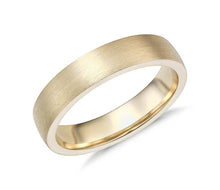 14k Solid Gold Matte Low Dome Comfort Fit Wedding Ring 5mm Custom Size Available - Royal Dubai Jewellers