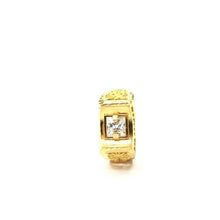 22k Ring Solid Gold Elegant Square Filigree with Stone Men Ring Size R2033 mon - Royal Dubai Jewellers