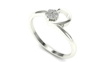 18k Ring Solid White Gold Ladies Jewelry Elegant Simple Band CGR77W - Royal Dubai Jewellers
