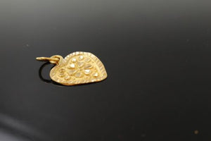 22k 22ct Solid Gold Heart Shape Pendant Locket Diamond Cut p1004 ns - Royal Dubai Jewellers