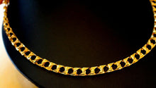 22k Chain Gold Solid Yellow Elegant Simple Cuban Link Design Length 22 inch c624 - Royal Dubai Jewellers