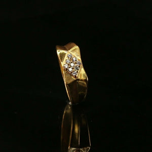 22k Ring Solid Gold ELEGANT Charm Ladies Simple Ring SIZE 8 "RESIZABLE" r2091 - Royal Dubai Jewellers