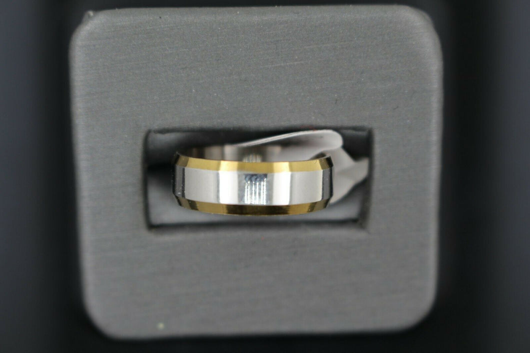 18k Solid Gold Elegant Ladies Modern Shiny Finish Band Ring R9271m - Royal Dubai Jewellers