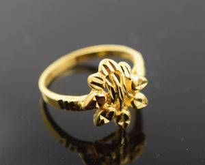 22k 22ct Solid Gold ELEGANT BABY KIDS Ring "RESIZABLE" size 2 r487 - Royal Dubai Jewellers