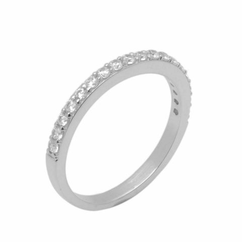 14k Solid Gold Elegant Ladies Modern American Diamond Infinity Ring D2150v - Royal Dubai Jewellers