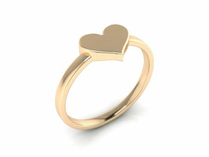22k Solid Yellow Gold Ladies Jewelry Modern Band with Heart Design CGR58 - Royal Dubai Jewellers