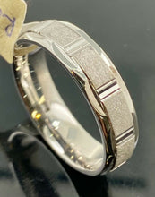 18k Ring Solid Gold Simple Diamond Cut Sand Blast Finishing Band R2045z - Royal Dubai Jewellers