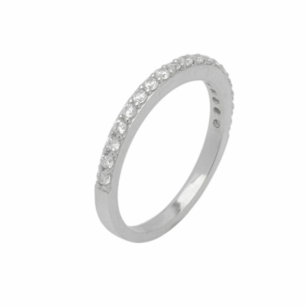 18k Solid Gold Elegant Ladies Modern American Diamond Infinity Ring D2168v - Royal Dubai Jewellers