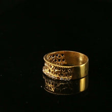 22k Ring Solid Gold ELEGANT Charm Ladies Simple Ring SIZE 8 "RESIZABLE" r2093 - Royal Dubai Jewellers