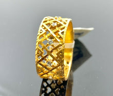 22k Ring Solid Gold ELEGANT Charm Ladies Band SIZE 7.5 "RESIZABLE" r2578mon - Royal Dubai Jewellers