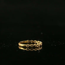 22k Ring Solid Gold ELEGANT Charm Multi Stone Band SIZE 7.75 "RESIZABLE" r2147 - Royal Dubai Jewellers