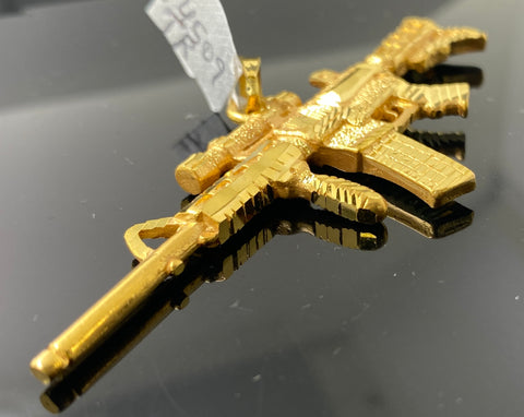 22K Solid Gold Weapon Pendant P4509 TR - Royal Dubai Jewellers