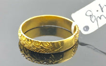 22ct Ring Solid Gold Elegant Charm Diamond Cut Ladies Ring Size R2050 mon - Royal Dubai Jewellers