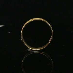 22k Ring Solid Gold ELEGANT Charm Simple Men Band SIZE 10.5 "RESIZABLE" r2354 - Royal Dubai Jewellers