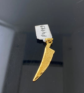 22K Solid Gold Sikhism Pendant P4889 - Royal Dubai Jewellers