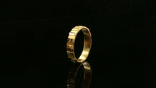 22k Ring Solid Gold ELEGANT Charm Classic Ladies Band "RESIZABLE" r2040mon - Royal Dubai Jewellers