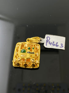 22K Solid Gold Islamic Pendant P4663z - Royal Dubai Jewellers