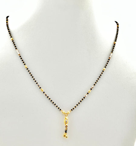 22K Solid Gold Two Tone Mangalsutra C4604 - Royal Dubai Jewellers