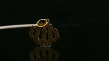 22k 22ct Solid Gold ELEGANT Simple Diamond Cut Religious Allah Pendant P2043 - Royal Dubai Jewellers