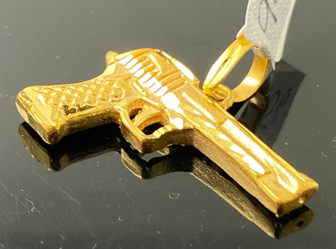 22K Solid Gold Weapon Pendant P4512 TR - Royal Dubai Jewellers