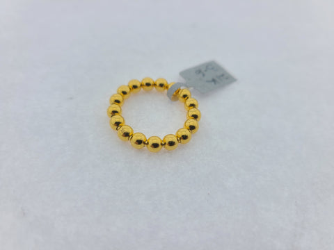 21K Solid Gold Designer Beaded Ring R9174 - Royal Dubai Jewellers