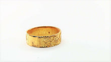 22k Ring Solid Gold ELEGANT Charm Mens Geometric Band SIZE 8 "RESIZABLE" r2340 - Royal Dubai Jewellers