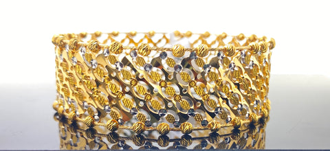21K Solid Gold Dancing Bangle Bracelet B8323 - Royal Dubai Jewellers