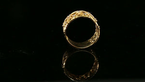 22k Ring Solid Gold ELEGANT Charm Ladies Band SIZE 8 "RESIZABLE" r2579mon - Royal Dubai Jewellers