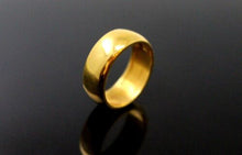 22k Band Solid gold Unisex Thick Width Ring Plain Band R1479 mf - Royal Dubai Jewellers