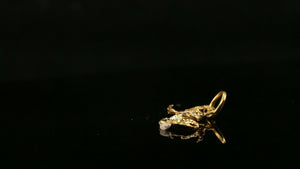22k 22ct Solid Gold ELEGANT Simple Diamond Cut Religious Ganash Pendant P1509 - Royal Dubai Jewellers