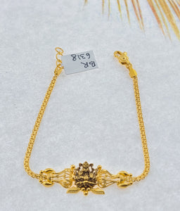 22K Solid Gold Designer Religious Bracelet BR6318 - Royal Dubai Jewellers