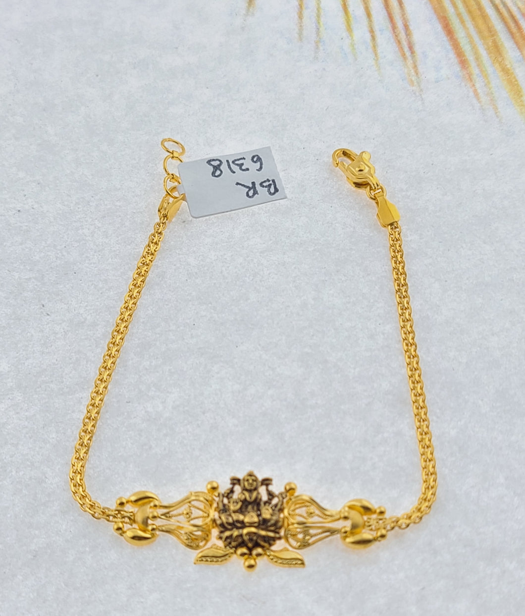 22K Solid Gold Designer Religious Bracelet BR6318 - Royal Dubai Jewellers