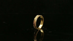 22k Ring Solid Gold ELEGANT Charm Classic Ladies Band "RESIZABLE" r2068mon - Royal Dubai Jewellers