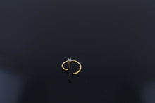 Authentic 18K Yellow Gold Nose Ring Round-Cut-Diamond VS2 n1 - Royal Dubai Jewellers
