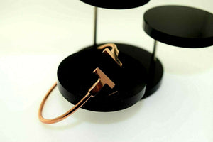 18k Solid Gold ELEGANT WOMEN BANGLE BRACELET"ADJUSTABLE" Size 2.25 inch CB237 - Royal Dubai Jewellers