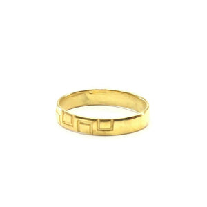 22k Ring Solid Gold ELEGANT Charm Mens C Shape Band SIZE 11 "RESIZABLE" r2306 - Royal Dubai Jewellers