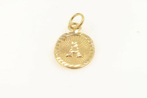 22k 22ct Solid Gold Charm Letter A Pendant Oval Design p1129 ns - Royal Dubai Jewellers