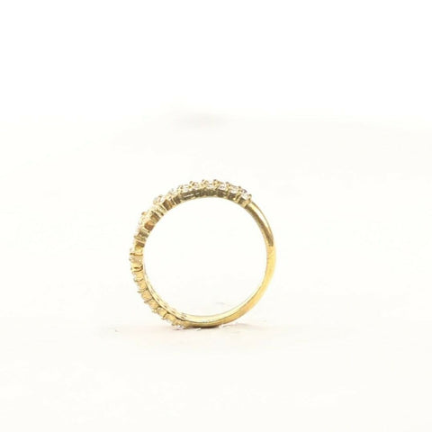 22k Ring Solid Gold ELEGANT Charm Ladies Floral Band SIZE 7 "RESIZABLE" r2120 - Royal Dubai Jewellers