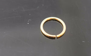 Authentic 18K Yellow Gold Nose Pin Ring n008 - Royal Dubai Jewellers