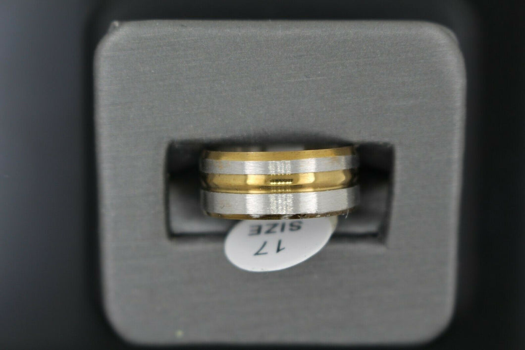 18k Solid Gold Elegant Ladies Modern Shiny Finish Band Ring R9239m - Royal Dubai Jewellers