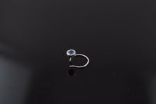 Authentic 18K White Gold Nose Pin Ring Blue Birth Stone September n136 - Royal Dubai Jewellers