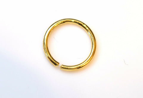 Authentic 18K Yellow Gold Nose Pin Ring n008 - Royal Dubai Jewellers