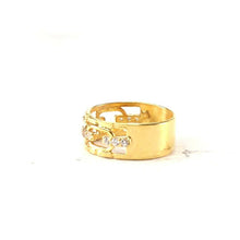 22k Ring Solid Gold ELEGANT Charm Ladies Simple Ring SIZE 7.5 "RESIZABLE" r2087 - Royal Dubai Jewellers