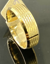 18k Ring Solid Gold Men Jewelry Simple Italian Designer Pattern R2333zz - Royal Dubai Jewellers