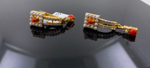 22K Solid Gold Zircon Clip On E20173 - Royal Dubai Jewellers