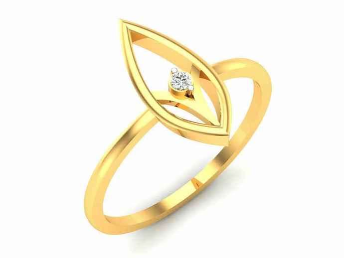 22k Ring Solid Gold Ladies Jewelry Modern Oval Shape Band CGR35 - Royal Dubai Jewellers